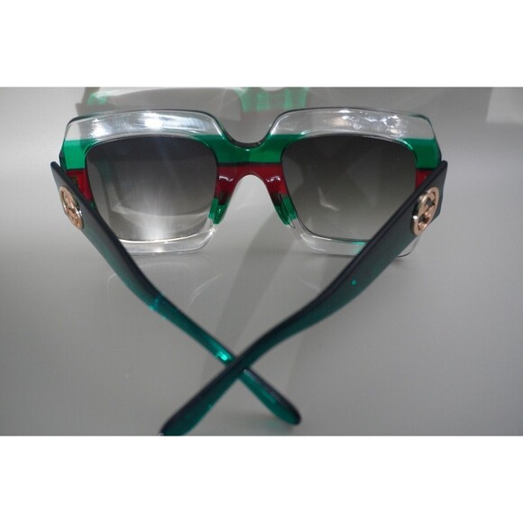 Gucci GG0178S square frame Tri-color design UV protection Luxury Trendy Designer - Picture 7 of 13
